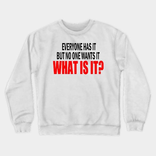 funny retro questions and answers Crewneck Sweatshirt by bless2015